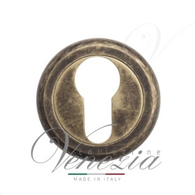 Накладка Дверная Под Цилиндр Venezia Cyl-1 D1 Античная Бронза