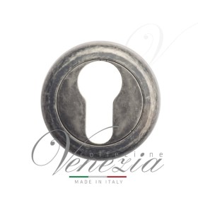 Накладка Дверная Под Цилиндр Venezia Cyl-1 D1 Античное Серебро