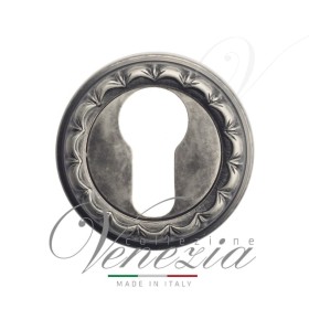 Накладка Дверная Под Цилиндр Venezia Cyl-1 D2 Античное Серебро