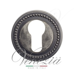 Накладка Дверная Под Цилиндр Venezia Cyl-1 D3 Античное Серебро