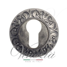 Накладка Дверная Под Цилиндр Venezia Cyl-1 D4 Античное Серебро
