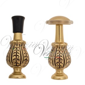 Упор Дверной Напольный Venezia St7 Французское Золото + Коричневый (Настенный, Напольный)