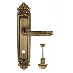 Дверная ручка Venezia ANGELINA WC-2 на планке PL96 матовая бронза Дверная ручка Venezia ANGELINA WC-2 на планке PL96 матовая бронза