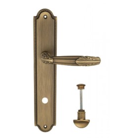 Дверная ручка Venezia ANGELINA WC-2 на планке PL98 матовая бронза Дверная ручка Venezia ANGELINA WC-2 на планке PL98 матовая бронза