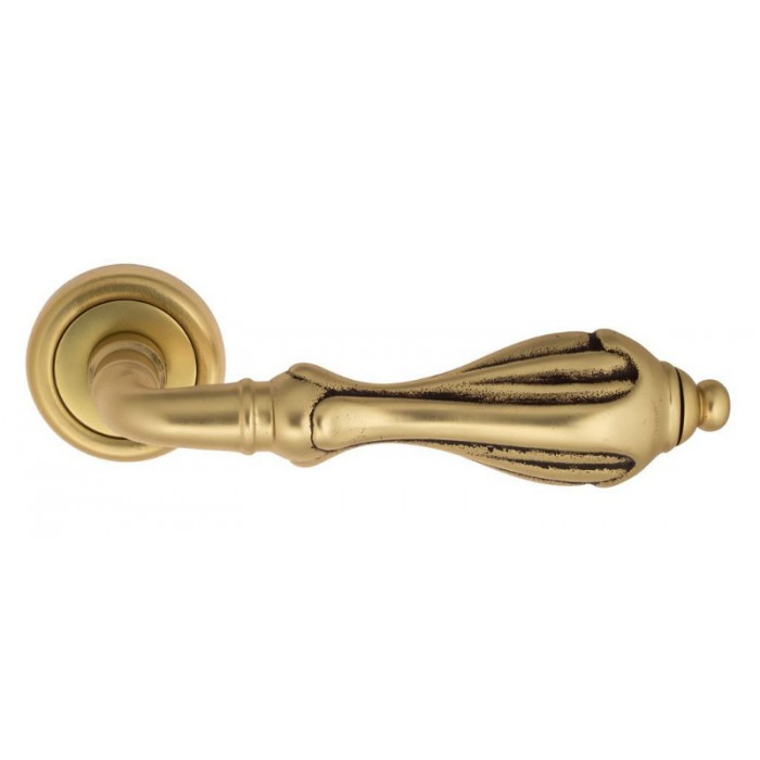 Дверная ручка Venezia ANAFESTO D1 французское золото + коричневый