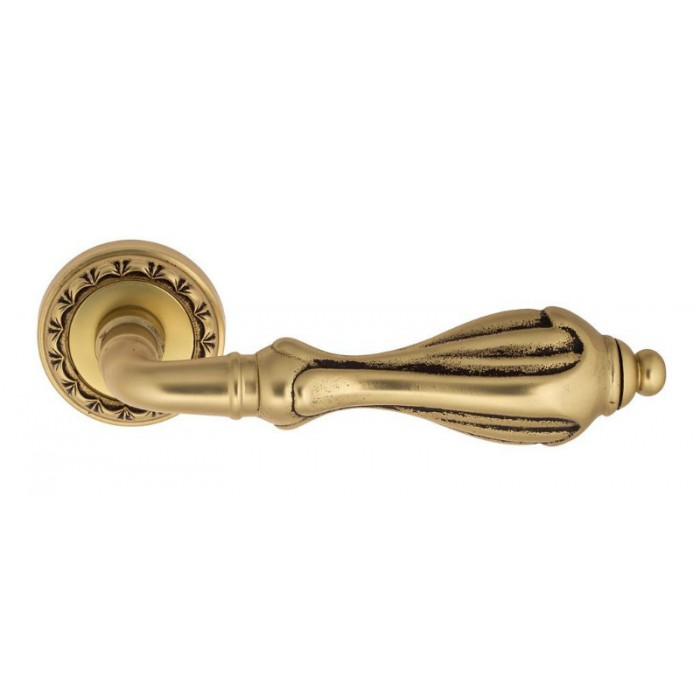Дверная ручка Venezia ANAFESTO D2 французское золото + коричневый