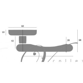 Дверная ручка Venezia CASANOVA D4 натуральное серебро + черный