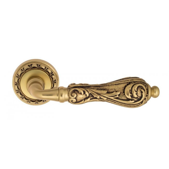Дверная ручка Venezia MONTE CRISTO D2 французское золото + коричневый
