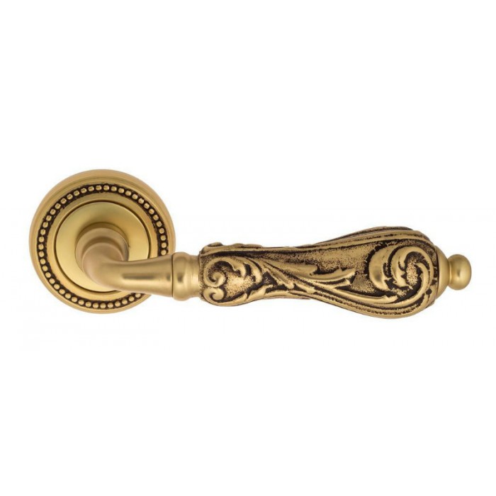 Дверная ручка Venezia MONTE CRISTO D3 французское золото + коричневый