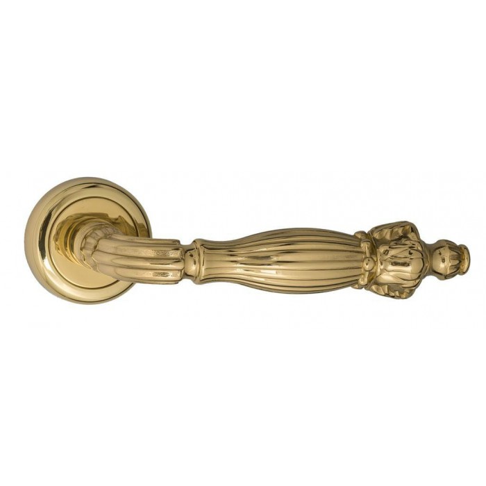 Дверная ручка Venezia OLIMPO D1 французское золото + коричневый