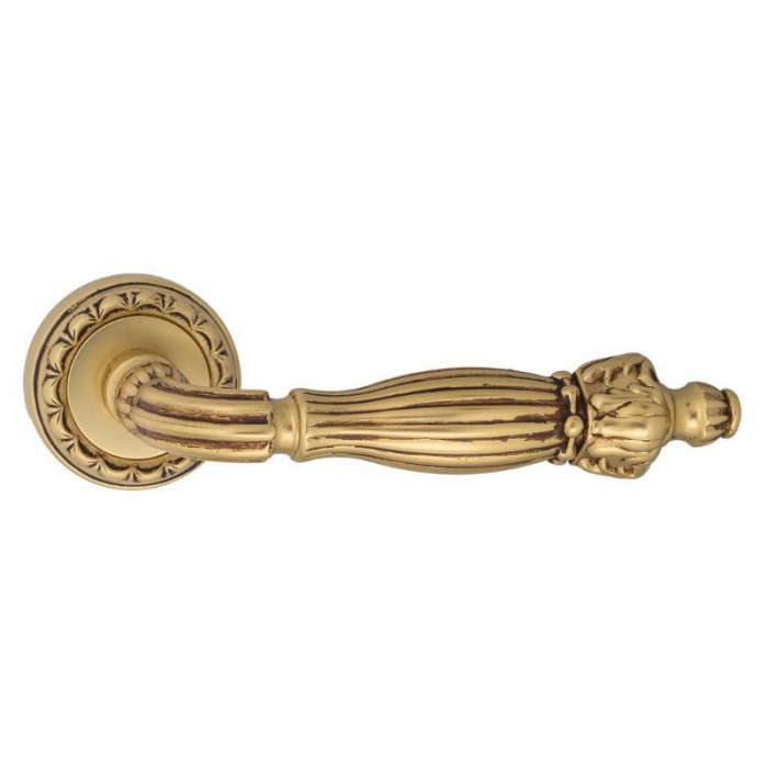 Дверная ручка Venezia OLIMPO D2 французское золото + коричневый