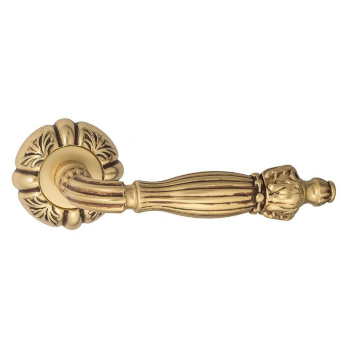 Дверная ручка Venezia OLIMPO D5 французское золото + коричневый