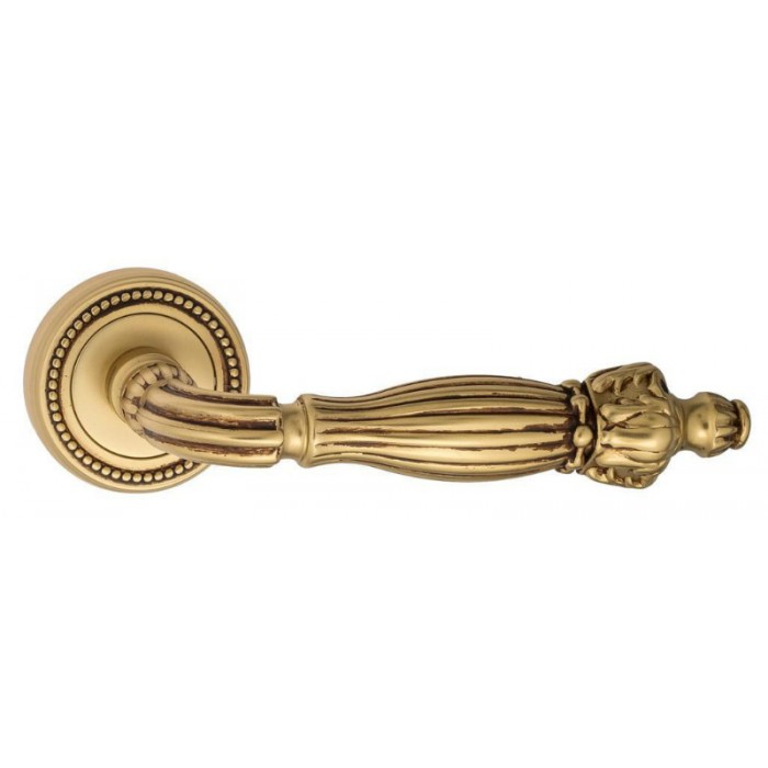 Дверная ручка Venezia OLIMPO D3 французское золото + коричневый