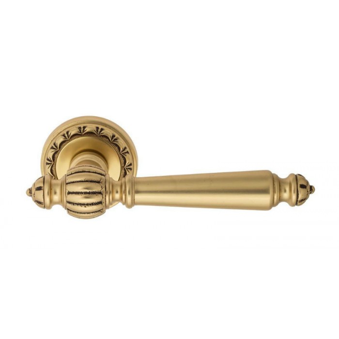 Дверная ручка Venezia PELLESTRINA D2 французское золото + коричневый