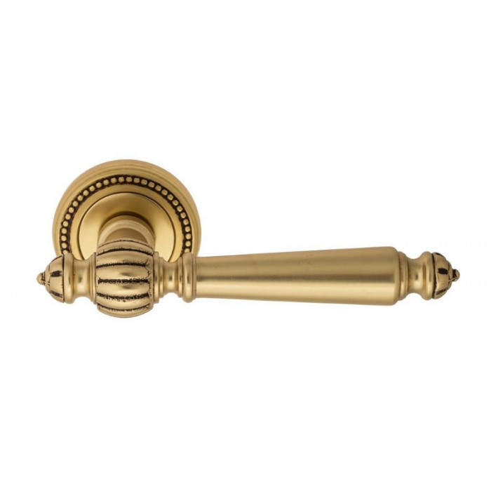 Дверная ручка Venezia PELLESTRINA D3 французское золото + коричневый