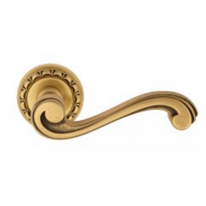 Дверная ручка Venezia VIVALDI D2 французское золото + коричневый