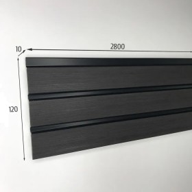 Стеновые панели ПВХ 3D RAIL 2800х120х10 мм дуб антик,1 шт