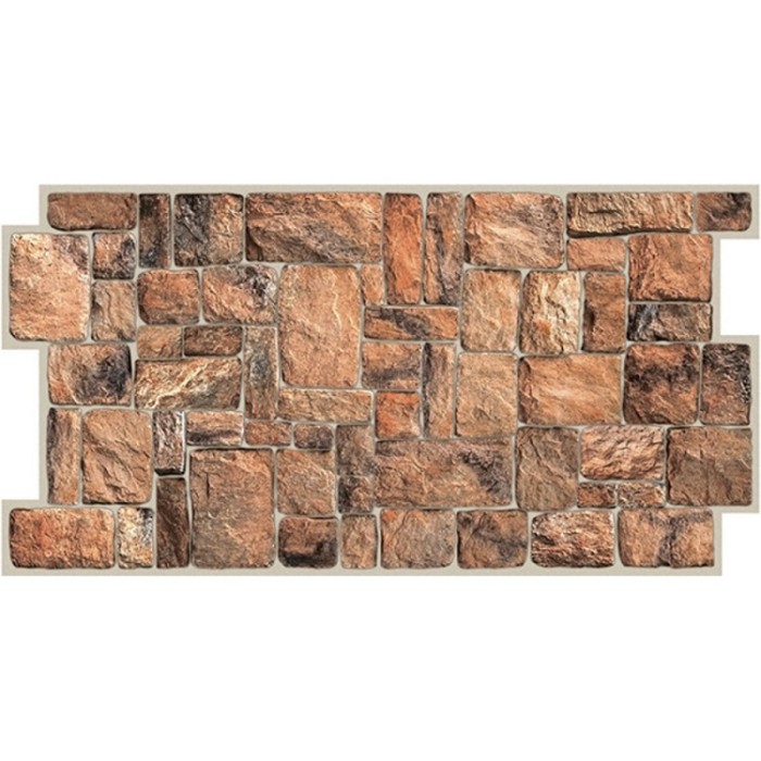 Стеновая панель ПВХ Камень 980x498 мм натуральный