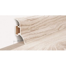 Пластиковый плинтус Korner (Кёрнер) LP 52.1 с кабель-каналом 52х26х2500 Бук
