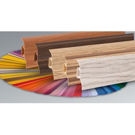 Пластиковый плинтус Korner (Кёрнер) LP 52.1 с кабель-каналом 52х26х2500 Бук