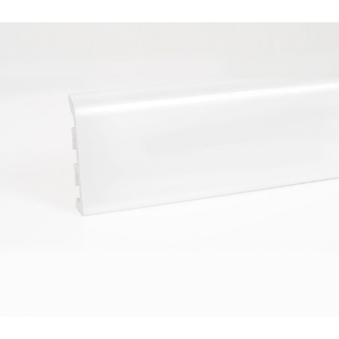 Пластиковый плинтус Korner (Кёрнер) Idea 120 с кабель-каналом 120х19х2500 Белый глянец