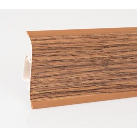 Пластиковый плинтус Korner (Кёрнер) Wood Collection с кабель-каналом 58х21х2500 Дуб Гopелый