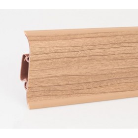 Пластиковый плинтус Korner (Кёрнер) Wood Collection с кабель-каналом 58х21х2500 Оливкa