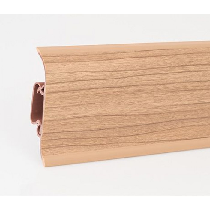 Пластиковый плинтус Korner (Кёрнер) Wood Collection с кабель-каналом 58х21х2500 Оливкa