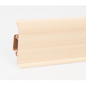 Пластиковый плинтус Korner (Кёрнер) Wood Collection с кабель-каналом 58х21х2500 Явор