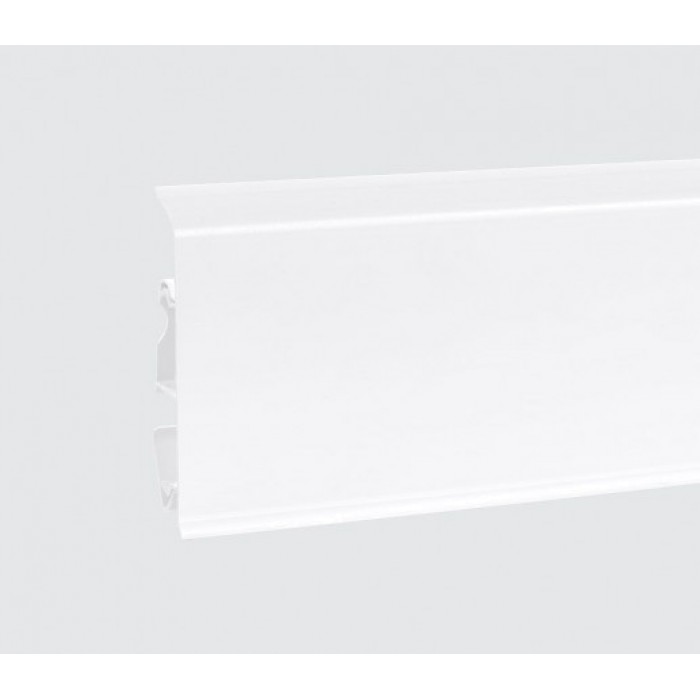 Пластиковый плинтус Korner (Кёрнер) Evo 70 с кабель-каналом 70х20.7х2500 Белый 25-70-0-001