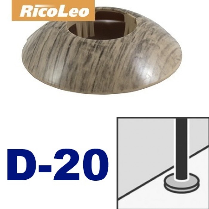Обвод для труб Rico Leo Дуб английский d-20 мм