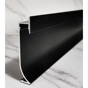 Плинтус алюминиевый универсальный с LED подсветкой производство Россия 70x3000мм черный