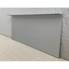 Плинтус алюминиевый под гипсокартон производство Россия 70x3000мм серебро