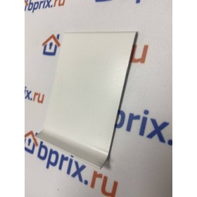 Плинтус алюминиевый пристеночный производство Россия 100x3000мм белый