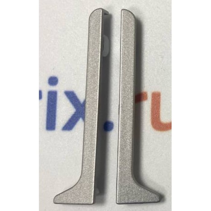 Заглушки для пристеночного алюминиевого плинтуса 100 мм (левая+правая)