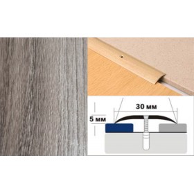 Алюминиевый напольный Порог A30 30х5,0 Ламинированный Дуб пепельный Алюминиевый напольный Порог A30 30х5,0 Ламинированный Дуб пепельный