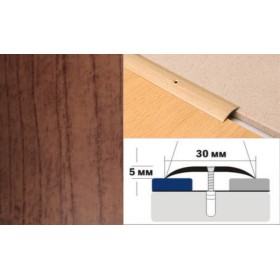 Алюминиевый напольный Порог A30 30х5,0 Ламинированный Клен