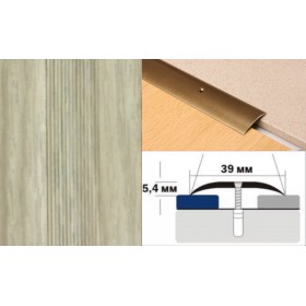 Алюминиевый напольный Порог A39 39х5,4 Декорированный Клен северный