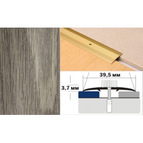 Алюминиевый напольный Порог А5 39,5х3,7 Декорированный Дуб пепельный Алюминиевый напольный Порог А5 39,5х3,7 Декорированный Дуб пепельный