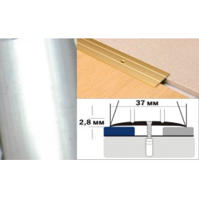 Алюминиевый напольный Порог А6 37х2,8 Без отделки Алюминий Алюминиевый напольный Порог А6 37х2,8 Без отделки Алюминий