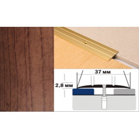 Алюминиевый напольный Порог А6 37х2,8 Ламинированный Клен Алюминиевый напольный Порог А6 37х2,8 Ламинированный Клен