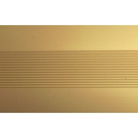 Алюминиевый напольный Порог A10 100х3,5 Анодированный Золото КЕ