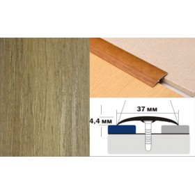 Алюминиевый напольный Порог B2 37х4,4 Ламинированный Дуб нордик