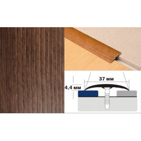 Алюминиевый напольный Порог B2 37х4,4 Ламинированный Дуб рустик