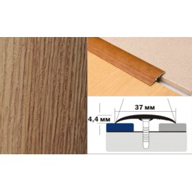 Алюминиевый напольный Порог B2 37х4,4 Ламинированный Светлый дуб Алюминиевый напольный Порог B2 37х4,4 Ламинированный Светлый дуб