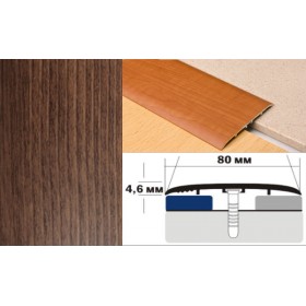 Алюминиевый напольный Порог B5 80х4,6 Ламинированный Дуб рустик Алюминиевый напольный Порог B5 80х4,6 Ламинированный Дуб рустик