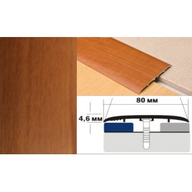 Алюминиевый напольный Порог B5 80х4,6 Ламинированный Вишня Алюминиевый напольный Порог B5 80х4,6 Ламинированный Вишня