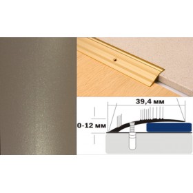 Алюминиевый напольный Порог С4 39,4х12 Крашеный Люкс КР шампань люкс Алюминиевый напольный Порог С4 39,4х12 Крашеный Люкс КР шампань люкс