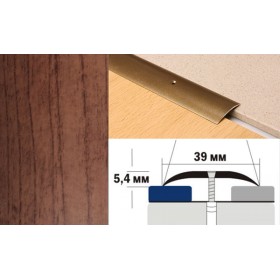 Алюминиевый напольный Порог A39 39х5,4 Ламинированный Клен