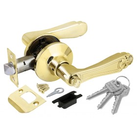 Ручка Fuaro (Фуаро) защелка DK637/BL РB-Е (637/BL РB-Е) (кл/фик.) золото Ручка Fuaro (Фуаро) защелка DK637/BL РB-Е (637/BL РB-Е) (кл/фик.) золото